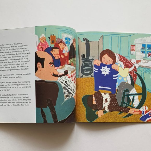 Vintage Kid's Hockey Books: The Hockey Sweater ('79) & The Moccasin Goalie ('96) - Picture 7 of 13